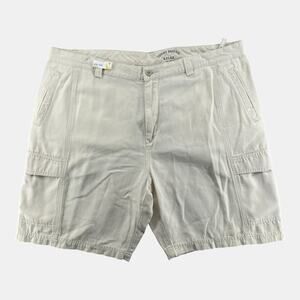 Tommy Bahama Relax Cargo Shorts Men’s 42 Beige Cotton Lyocell Utility